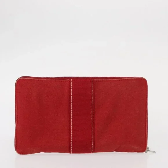 LOUIS VUITTON Hermes Epi Wallet Canvas 2 Set Red Green